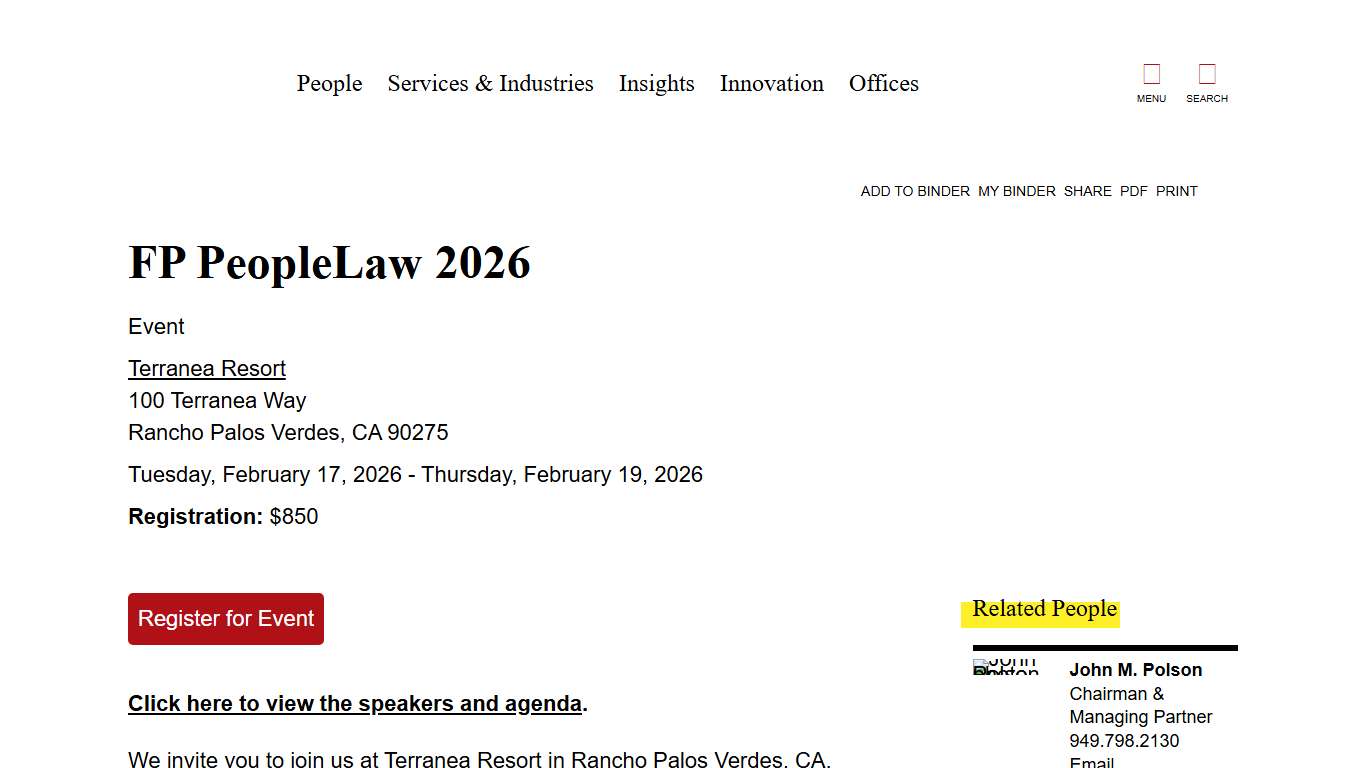 FP PeopleLaw 2026 Fisher Phillips