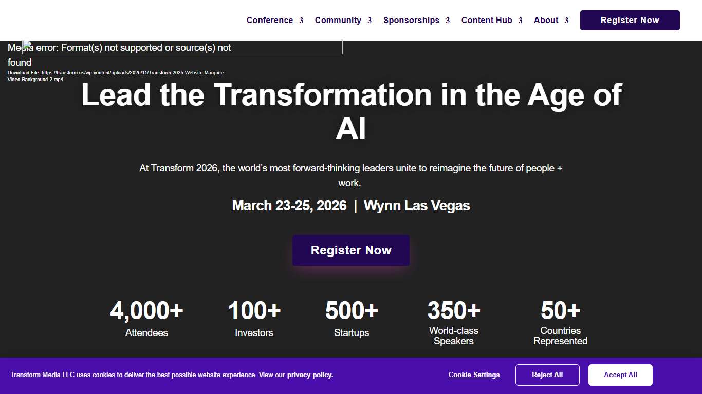 Transform Conference 2026 - Transform